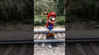 Super Mario meets Thomas The Train #shorts