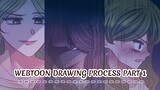 Celestial Harmonia Webtoon Drawing Process PART 1