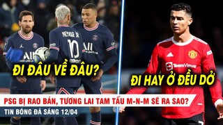 TIN BÓNG ĐÁ 12/4| PSG sắp bị bán, tương lai Messi, Neymar, Mbappe sẽ ra sao? MU gặp khó với Ronaldo