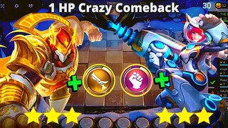 INSANE 1 HP EPIC COMEBACK MAGIC CHESS NEW META | MLBB MAGIC CHESS BEST SYNERGY COMBO TERKUAT