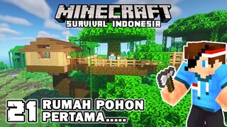 MEMBUAT DESA DI ATAS HUTAN JUNGLE🔥🔥 - Minecraft Survival Indonesia (Ep.21)