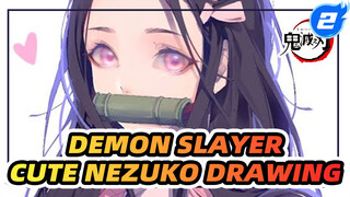 Cute Nezuko's Here | Drawing Process | Demon Slayer_2