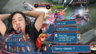 DIA YANG BILANG FANNY GUE WR CLASSIC TAPI DIA YANG DAPET COKLAT, HMMMMM!!.. - MOBILE LEGEND