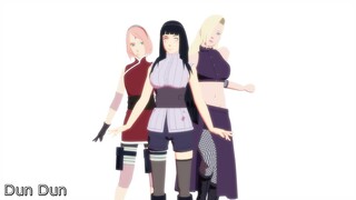 【NARUTO MMD】Dun Dun - SAKURA*HINATA*INO