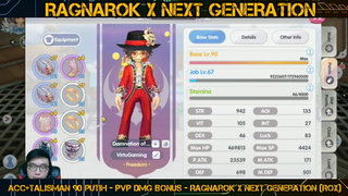 ACC+TALISMAN 90 PUTIH - PVP DMG BONUS - Ragnarok X Next Generation (ROX) PART#1