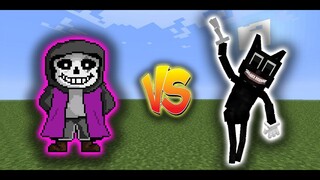 Epic Sans vs Cartoon Cat v3 | Minecraft | Who`s the strongest ?