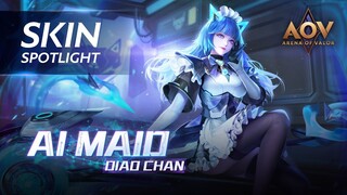 Diao Chan Ai Maid Skin Spotlight - Garena AOV (Arena of Valor)