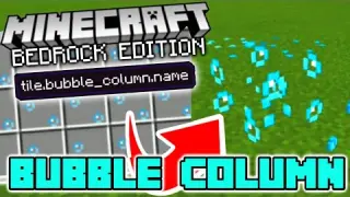 Cursed Block #7: BUBBLE COLUMN BLOCKS | Minecraft Bedrock