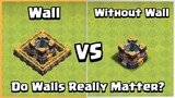 Wall VS No Wall | Clash of Clans