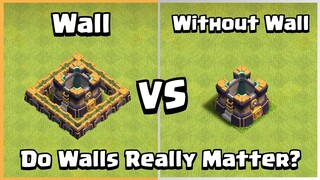 Wall VS No Wall | Clash of Clans
