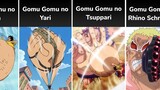 Ranking Most Powerful Luffy Gomu Gomu no