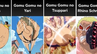 Ranking Most Powerful Luffy Gomu Gomu no