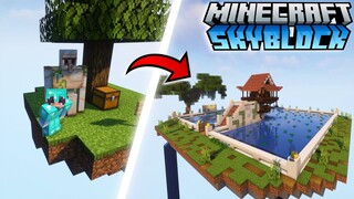 Tôi xây CHÙA MỘT CỘT trên ĐẢO BAY trong Minecraft