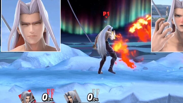 [Smash Bros.] Bộ sưu tập hành động + biểu cảm vi mô dễ thương tương phản của Sephiroth