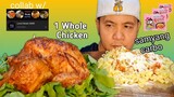 1 WHOLE ROTISSERIE CHICKEN PINOY MUKBANG  | SAMYANG CARBO FIRE NOODLES Collab w/ @Lunch Break ASMR