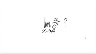 lim x/e^x? as x→∞