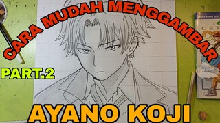 CARA mudah menggambar anime part.2 Ayano kojii