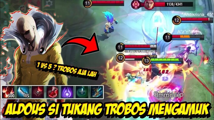 MESKIPUN 5 HERO MENGHADANG JIWA TRABAS KU TAK AKAN GENTAR - Mobile legends