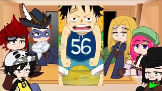 ꧁One Piece react to Luffy |One Piece friends react to  Luffy || one piece | Luffy | Gacha Club꧂ ♡