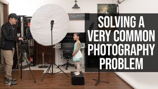 How To Take Portraits with a WHITE BACKGROUND in a Small Home Studio
