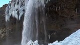 Waterfall in Snow