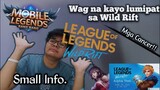 Wild Rift league of legends Alpha test (Reaction+Small Info.) |Brenan vlogs