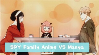 SPY Family Anime Versus Manga