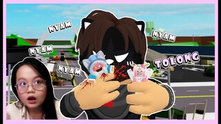 GAWAT! MOOMON & ATUN DIMAKAN TATANG RAKSASA @BANGJBLOX  | ROBLOX INDONESIA