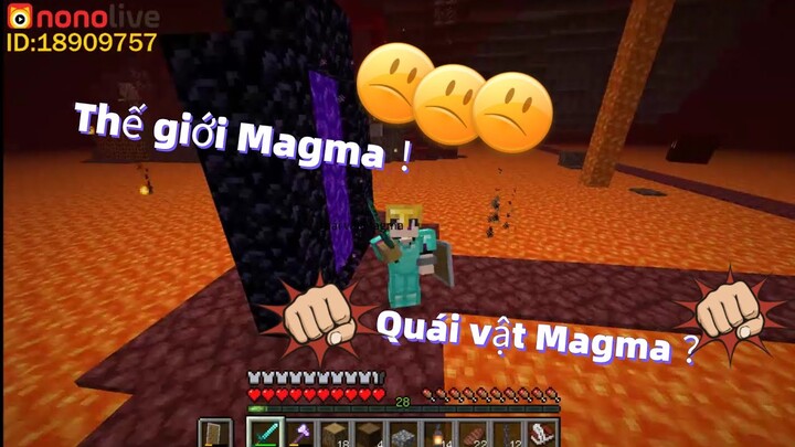 (Minecraft)Làm thế nào để sống sót trong thế giới magma|Lộc Zutaki