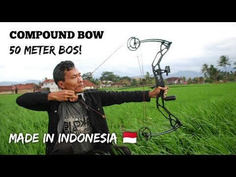 COMPOUND BOW ASLI MADE IN INDONESIA! DENGAN SETTING UNTUK HUNTING APAKAH KUAT YA?