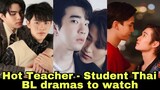 Top 5 Teacher - Student Relationship Thai BL Drama | Meow ears up | Y destiny |