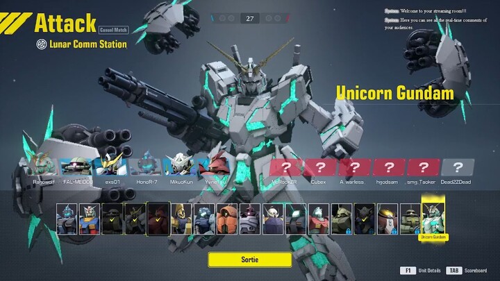 ketika manusia kepala jamur jadi pilot gundam part1 unicorn main