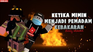 SEHARI MENJADI PEMADAM KEBAKARAN DI ROBLOX -Funny Momment