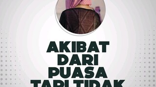 akibat dari puasa tapi tidak shalat