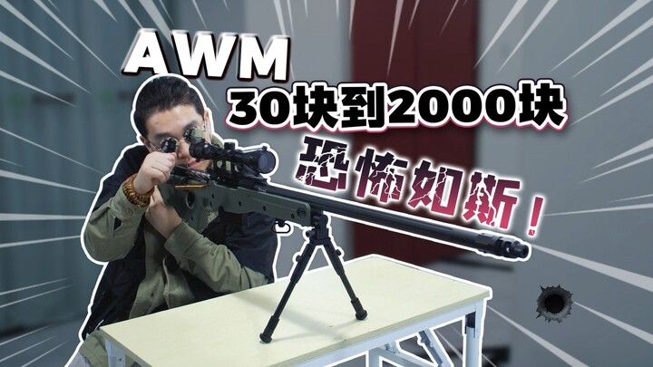 鉴定网络热门AWM安全玩具，从30块到2000块！