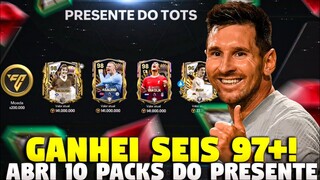 GANHEI SEIS 97+!😱🔥 ABRINDO 10 PRESENTES DA EA NO TOTS FC MOBILE