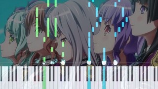 Skor Piano】Roselia - Piano solo Sprechchor（Versi penuh）