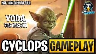 CYCLOPS' STAR WARS "Yoda" SKIN GAMEPLAY PART 1 | MAGE CARRY MVP BUILD | MLBB