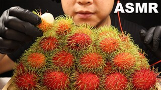 ASMR EATING CHALLENGE 50 RAMBUTAN | TROPICAL FRUIT | MAKAN 50 RAMBUTAN KELAPA