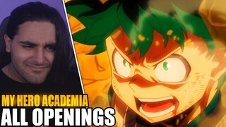 MY HERO ACADEMIA ALL OPENINGS REACTION! | Anime OP Reaction!