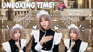 KOSTUM MAID 90 RIBUAN? WORK IT GA YA?! ||UNBOXINGTIME2