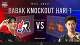 [ID] MSC Knockout Stage Day 1 | RSG SLATE SINGAPORE VS BURN X FLASH | Game 1