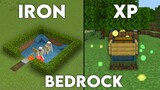 5 EASY Starter Farms For Beginners In Minecraft Bedrock 1.17! (Iron Farm, XP Farm)