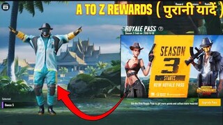 Royale pass season 3 | Season 3 1 TO 100 RP All Rewards | Soul Mortal  Outfit