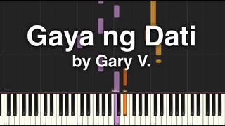 Gaya ng Dati by Gary Valenciano Synthesia Piano Tutorial with sheet music