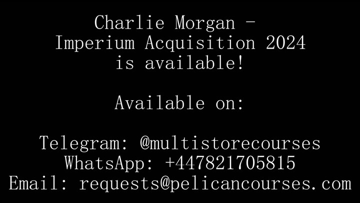 Charlie Morgan - Imperium Acquisition (Now Available)