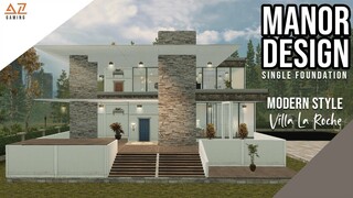 LifeAfter: Manor Design - Modern Style Villa La Roche | Tutorial + Blueprint