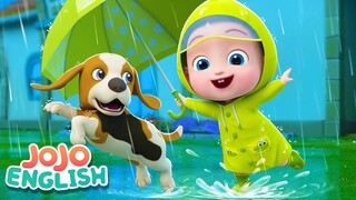 Rain Rain Go Away | Learn English | Nursery Rhymes & Kids Songs | JoJo English - Family Playroom