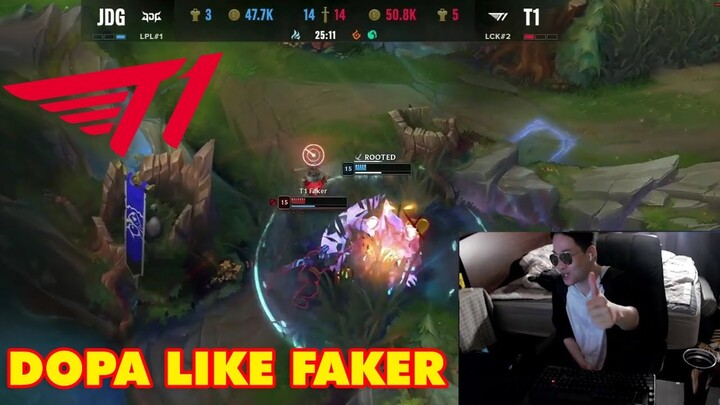 Dopa cũng phải thả like cho pha xử lý Ryze kinh dị của Quỷ Vương Faker