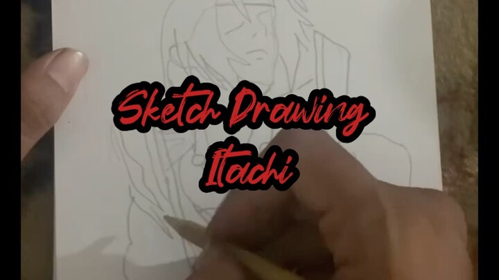 Drawing Itachi with a Coffee